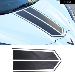 オート スタイリング 外装 アクセサリーリア三角窓 装飾 ステッカー キット アメリカ国旗パターン フィット コルベット C8 - Hood