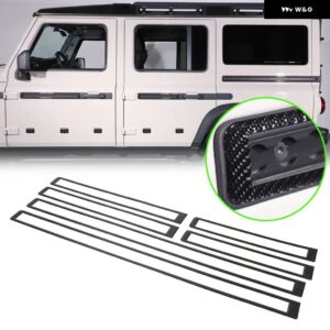 カーボンドアボディサイドウエストライン ステッカー キット INEOS 擲弾兵 2020-24 ドアウエストラインモールド 装飾 アクセサリー - Black Carbon