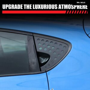 ハニカムスタイル フロントリアウィンドウ三角プレート トリム セアトレオン MK2 2008-2012 合金 プロテクター カバー アクセサリー - Front Rear 4PCS