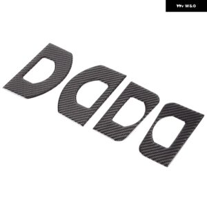 カーボン車内ドアヒンジロックフレーム ステッカー トリム INEOS 擲弾兵 2020-24 プロテクター アクセサリー - Black Carbon