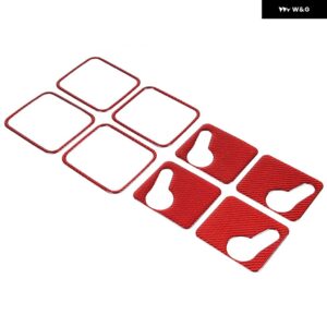 カーボンルーフ サイド パネル インテリア フック トリム フレーム ステッカー INEOS 擲弾兵 2020-2024 インテリア アクセサリー - red carbon fiber