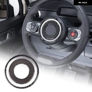 カーボン ステアリングホイール センターフレーム トリム ステアリング ボタン ステッカー キット アクセサリー INEOS 擲弾兵 2020-2024 - style 2
