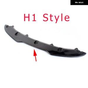 カーボンフロント バンパー リップあご スポイラー VW ゴルフ 6 VI MK6 GTI バンパー 2010-2013 フロント バンパー リップあご スポイラー 2 スタイル - H1 Style