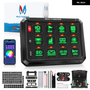 RGB 8/12 ギャングスイッチ パネル 12V 24V LED オンオフスイッチ パネル LED ライト背景電子リレー システム APP 制御 スイッチ パネル - SMT01-P1S-APP-12