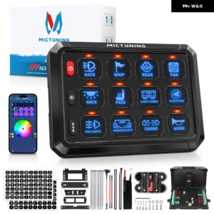 8 ギャング RGB LED オンオフスイッチ パネル LED ライト背景電子リレー システム BLUETOOTH APP コントロール スイッチ パネル - SMT01-P1S-APP-12