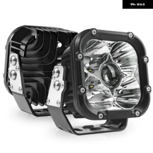 アンバー LED フォグランプ 5インチ 70W LED ポッドワークライトオフロードドライビングライト イエロー フォグランプ 防水 トラック ATV 用 - 70W Work Light