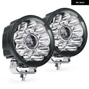 5インチ 40W LED フォグランプ アンバー LED ポッド ワークライト オフロード ドライビングライト イエロー フォグランプ 防水 トラック ATV 用 - 2pcs