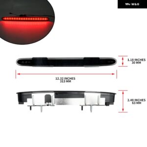 ベンツ SLクラス R230 SL500 SL600 SL55 SL63 AMG 2002-2011 LED トランク 蓋サードブレーキライトテールゲートストップランプ OEM: A2308200056 - Smoked Type A