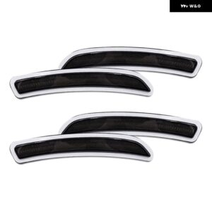 4個 スモークフロント アンバー リアレッド LED フェンダーフレアサイド マーカーライト ミニクーパー F55 F56 F57 2014-19 - Smoke lens