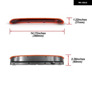 1X スモーク LED ハイ マウント サード 3RD ブレーキライト VW ゴルフ 5 6 MK5 MK6 プラスバリアント パサート B6 B7 バリアントティグアン I - Red Lens