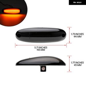 OE-SPEC A06-51912-002 白色 LED ルーフ キャブ トップ クリアランス マーカー ランニング ライト 2011-2016 フレイトライナー アーゴシー 2008-2014 - Smoked Lens Amber