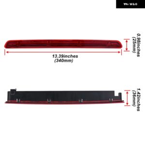 スモーク 2016-2024 VW トランスポーター T6 T6.1 テールゲートモデル LED 3RD 3RD ブレーキライト交換カーセンター CHMSL - Red Lens