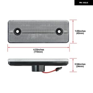 2X ベンツ スプリンター W901 W902 W903 W904 W905 クラシック W909 VW LT LED パーキング クリアランスサイド マーカーライト ウィンカーランプ - Clear Lens