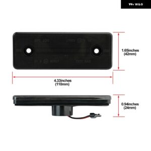 2X ベンツ スプリンター W901 W902 W903 W904 W905 クラシック W909 VW LT LED パーキング クリアランスサイド マーカーライト ウィンカーランプ - Smoked Lens
