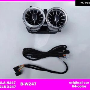 A/C/E/G/S/GLA/GLB/GLC/CLA/CLS W205 W213 W222 W177 W118 W464 X247 X253 H247 W257 LED ノズルランプリア エアベント アンビエントライト - Set 11