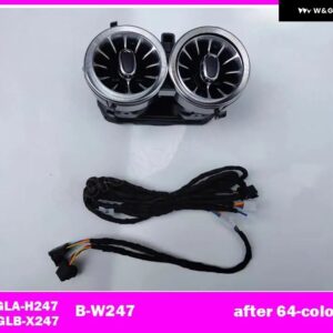 A/C/E/G/S/GLA/GLB/GLC/CLA/CLS W205 W213 W222 W177 W118 W464 X247 X253 H247 W257 LED ノズルランプリア エアベント アンビエントライト - Set 12