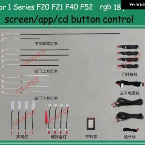 アンビエントライト 1シリーズ F20 F21 F40 F52 2016-2022 ドア 装飾 LED ムードランプ ストリップ - rgb