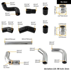UPRATED フロント マウント インタークーラー配管ホースキット SEAT IBIZA MK4 FABIA VRS PD130 VW POLO GTI 02-08 ブラック/ブルー/レッド - black