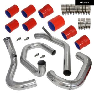 アップグレード フロント マウント インタークーラー配管 VW ジェッタ ゴルフ MK4 1.8L ターボ 98-05 レッド/ブルー/ブラックに適合 - Red