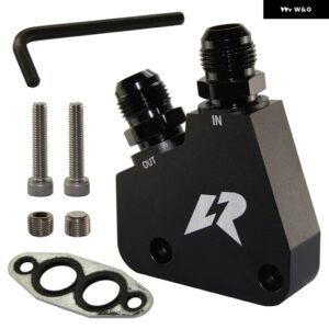 AN10 GM アダプター FILTERI LR オイルクーラー コルベット C5 C6 C7 LS1 LS2 LS3 LS6 GEN IV エンジン LSX VE HSV ブラック/用 - black