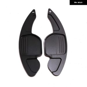 ステアリングホイール パドルシフター 延長 セアトレオンキュプラ 4 5F FR MK3 MK4 アルハンブラ ATECA イビサ 6F アルミ シフト パドルブレード - black