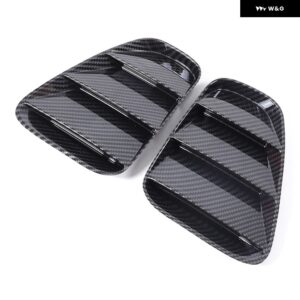 ABS カーボン/ブラック リア テールライト カバー 装飾 ステッカー フィアット 500 アバルト 595 695 2016-2024 車 外装 アクセサリー - carbon fiber