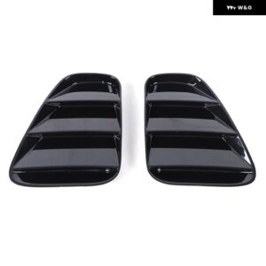 ABS カーボン/ブラック リア テールライト カバー 装飾 ステッカー フィアット 500 アバルト 595 695 2016-2024 車 外装 アクセサリー - black