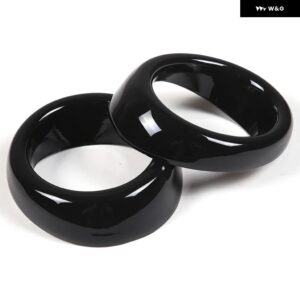 インフィニティ G25 G37 2010-2013 ABS カーボン/黒 PLASTICCAR フロント フォグライト ランプカバー トリム カーアクセサリー - black