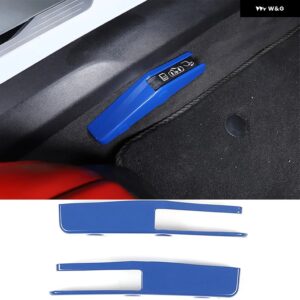 ABS カーボン コルベット C8 スティングレイ Z51 Z06 2020-23 緊急ドアロックスイッチ トリム ステッカー インテリア アクセサリー - Orange2