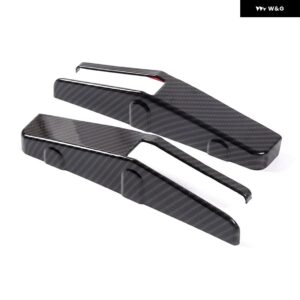 ABS カーボン コルベット C8 スティングレイ Z51 Z06 2020-23 緊急ドアロックスイッチ トリム ステッカー インテリア アクセサリー - carbon fiber