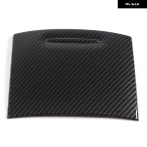 インフィニティ G25 G37 2007-2013 ABS カーボン/ブラックカーセンター コンソール カップホルダー カバー 装飾 ステッカー カーアクセサリー - carbon fiber