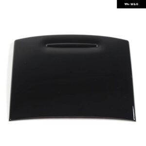 インフィニティ G25 G37 2007-2013 ABS カーボン/ブラックカーセンター コンソール カップホルダー カバー 装飾 ステッカー カーアクセサリー - black