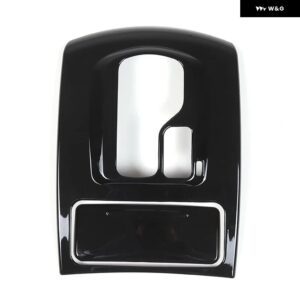 インフィニティ G25 G37 2007-2013 ABS ブラックカーセンター コントロール シフト パネル カバー 装飾 ステッカー インテリア アクセサリー - black