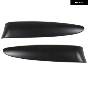 フィアット 500 2016-2024 ABS カーボンフロント フォグランプ サイド牙 装飾 ストリップ ステッカー アウター アクセサリー - Matte black