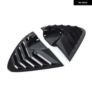 セアトレオン MK2 2008-2012 ABS カーボンリアウィンドウトライアングル 外装 シャッター ディフレクター 装飾 ACCESSRORIES - black