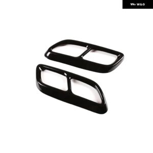キャデラック CT4 CT5 2020-2023 CT6 2023-2025 ステンレス テールマフラーマフラー出力カバー トリム カーアクセサリー - black