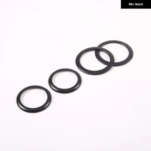 フィアット 500 2011-2022 合金 中央 制御 空調 調整ノブ 装飾 リングカーアクセサリー - black