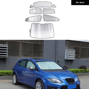 セアトレオン MK2 2008-2012 カー スタイリング フロントガラス 全窓ガラス日焼け止めパラソルカーアクセサリー - 8 piece