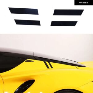 ロータスエミラ 2021-2023 前輪ハブ 装飾 ステッカー 三角窓リア 装飾 ステッカー - Style B Black