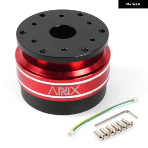 アルミ 70MM 6穴 レーシングシミュレータゲーム ステアリングホイール クイックリリースハブアダプタ MOZA SIMAGIC M10 A/ミニユーロ トラック QR040 - Upgraded version2