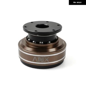 6穴 レーシングシミュレータゲーム ステアリングホイール クイックリリースハブアダプタ MOZA SIMAGIC M10 A/ミニユーロ トラック QR040 - brown