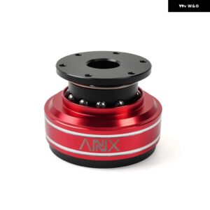 6穴 レーシングシミュレータゲーム ステアリングホイール クイックリリースハブアダプタ MOZA SIMAGIC M10 A/ミニユーロ トラック QR040 - Red