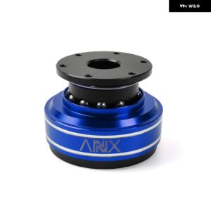 6穴 レーシングシミュレータゲーム ステアリングホイール クイックリリースハブアダプタ MOZA SIMAGIC M10 A/ミニユーロ トラック QR040 - Blue