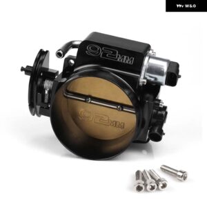 アルミ 92MM スロットルボディ TPS スロットルポジションセンサー付き LSX LS LS1 LS2 LS6 用 カラー ブラック RS-THB001-92MM - black