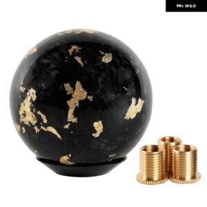 パターン カーボン マニュアル トランス ミッション ギア シフト ヘッドほとんど装飾 アクセサリー RS-SFN091 - Gold inlay