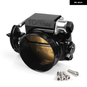 アルミ 102MM スロットルボディ TPS スロットルボディ ポジションセンサー付き LS1 LS2 LS3 LS6 LSX ブラック RS-THB001-102MM - black