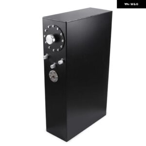 アルミ 58L 燃料サージタンク 鏡面研磨 燃料バッテリー キャップ付き センサー付き ブラック RS-OCC048 - black