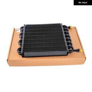 フルードクーラー 15300 16 パス チューブ FIN ELECTRA-COOL トランス ミッション オイル クーラー コア - AN8 RS-OSA018 - black