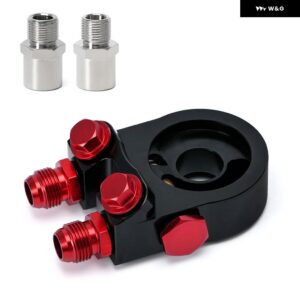 アルミ AN10 オイルクーラー アダプター サンドイッチターボサーモスタットとフィッティング 3/4-16 UNF M20 * 1.5 VR6746 - OId Type