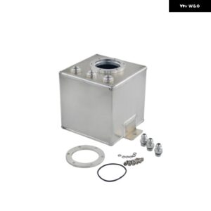 AN6 2Lアルミビレット アルミフューエルサージタンク/AN6サージタンク フィッティング付 TK83 - Silver